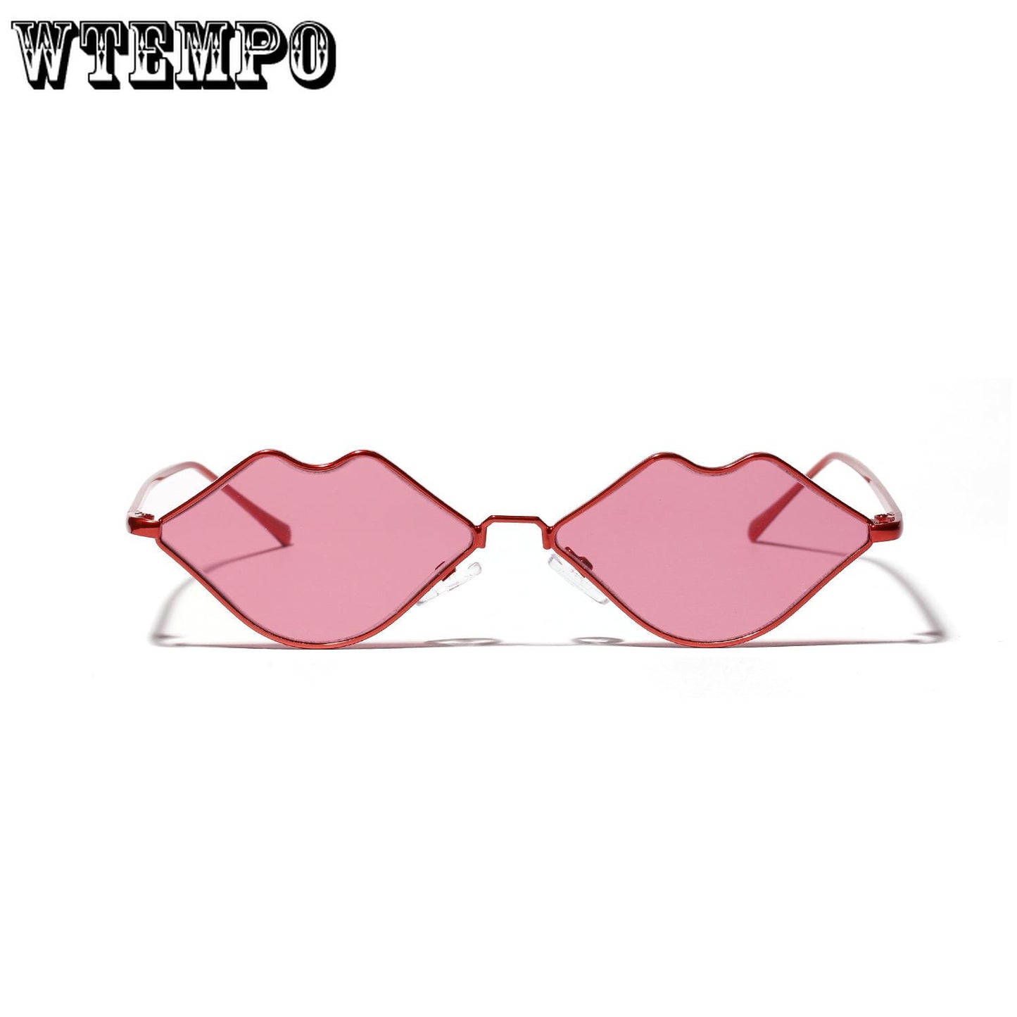WTEMPO Lips glasses Europe and the United States personality red lips sunglasses female color lens