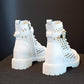 Women's Summer Thin Martin Boots All-match British Style Breathable Single Boots Mesh Cutout Boots