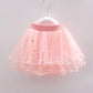 Girl Baby Short Veil Lace Pearl Cute and Sweet Printed Embroidery Ruffle Elastic Waist Children's Skirts Princess Tutu A-line Skirt