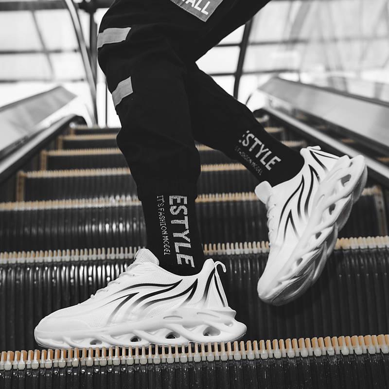 Beacon blade shoes trend shoes solid color men's breathable wild increased shoes running sneakers
