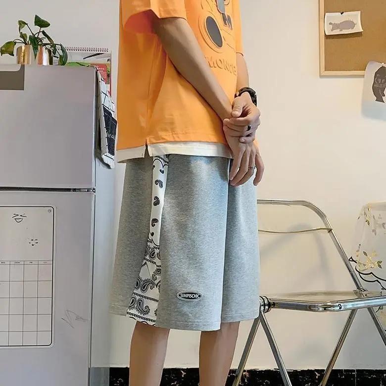 Sports Shorts Men's Summer Thin Section Outer Wear Trend Loose Basketball Pants Men's 5 Five-point Pants Sweatpants Tide Brand Net Red