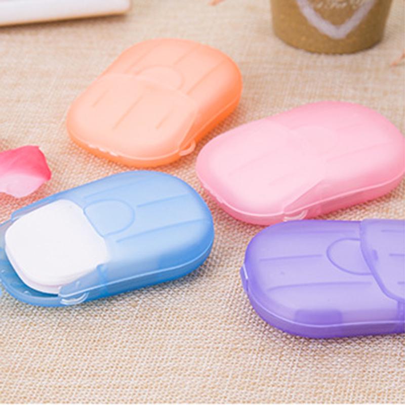 Travel Portable 60/100/200pcs Disposable Boxed Soap Paper Foaming Mini Paper Soap
