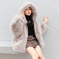 Girls' Winter Warm Jacket Korean Style Plush Thick Cashmere Coat Windproof Winter Clothes