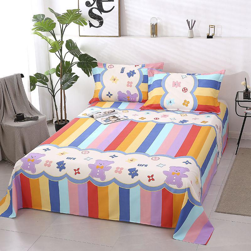 Household Skin-friendly Washed Cotton Female Beding Student Dormitory Bed Linen