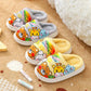 Children's Cartoon Cotton Slippers Autumn and Winter Warm Flat Shoes Indoor and Outdoor Non-slip Casual Slippers Light Soft Shoes
