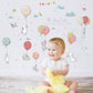 Colorful balloon rabbit combination children room wardrobe kindergarten removable wall stickers