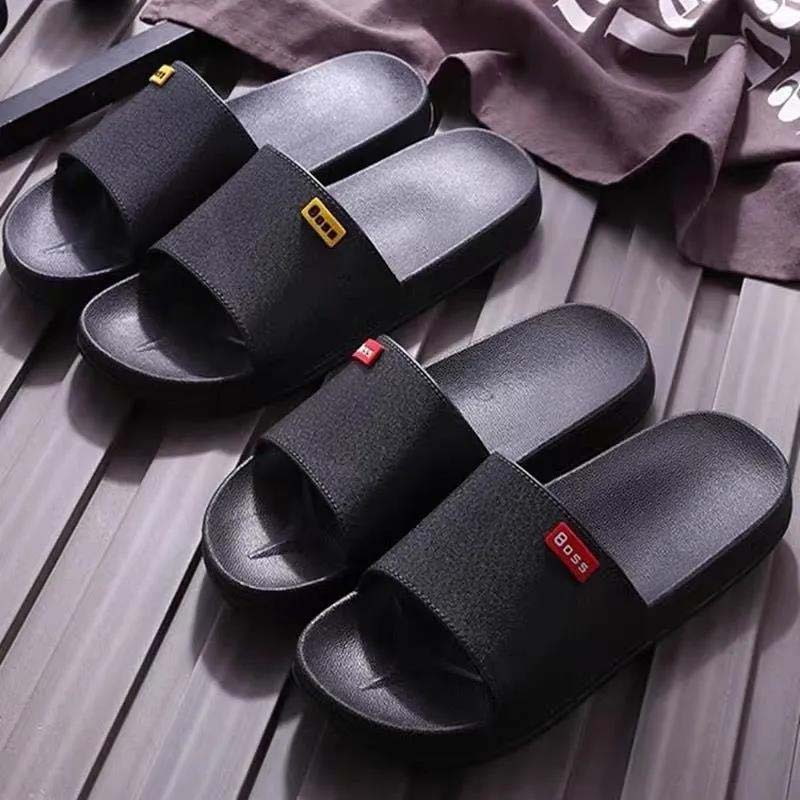 Summer Men's Slippers Indoor and Outdoor Non-slip Wear-resistant Comfortable Soft Bottom Slippers Home Bathroom Men's Slippers