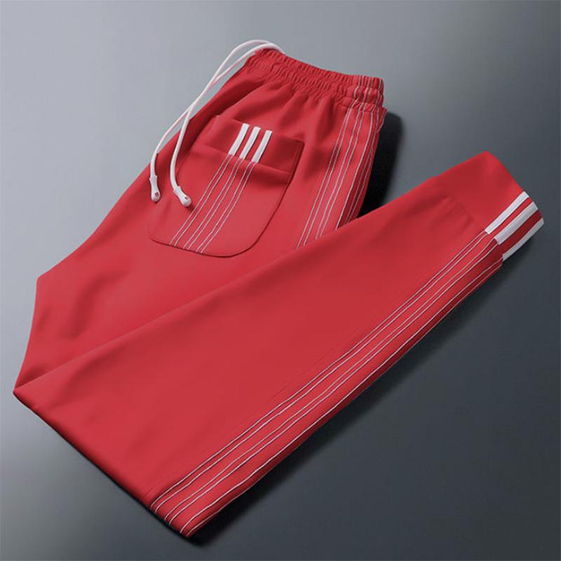 Spring and Autumn Fashion Trend Suit Men's Korean Cardigan Zipper Sweater Two-piece Student Sportswear Loose Suit