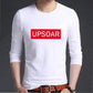 Autumn Men's Long-sleeved T-shirt Bottoming Shirt Slim Trend Printing Top Student T-shirt Round Neck Pullover