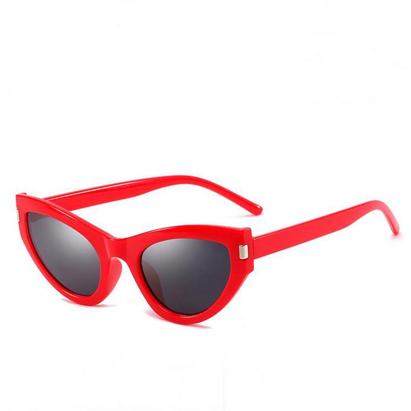 WTEMPO Adult Wrap Sunglasses Women Casual Sunglasses Men Handsome Fashion Black Red White Rivets Dec