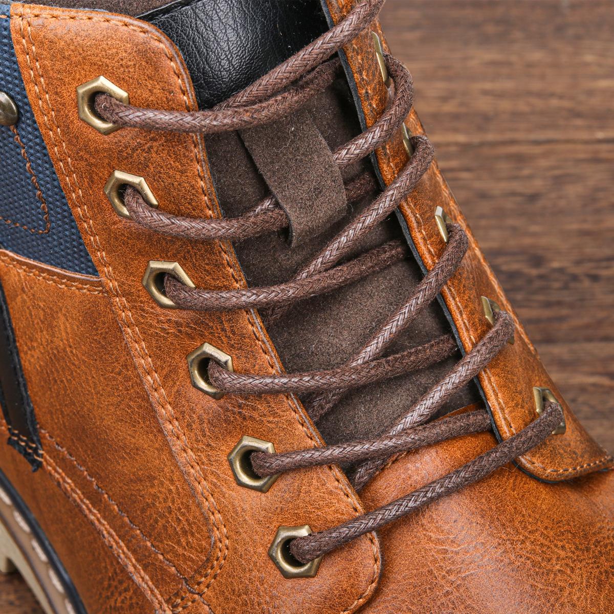 Retro Men's Winter Boots Keep Warm Men's Winter Shoes Are Handsome and Fashionable All-match