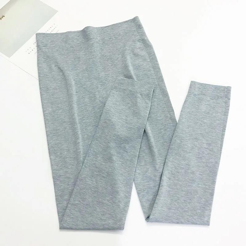 Women's Long Trousers  Inner Wear Student Tight-fitting Body Line Pants High-waist Stretch Large-size Cotton Wool Underwear Bottoming Thermal Pants