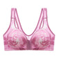 Beautiful Back Underwear Without Steel Ring Gathered Side-contracted Milk Thin Mold Cup Smooth Printing Fixed Double-shoulder Strap Vest-style Bra