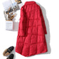 Winter Womens Down Jackets Long Ultra Light Thin Casual Coat Puffer Jacket Slim Remove Hooded Parka
