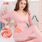 Autumn and Winter Women's Thermal Underwear Plus Velvet Thickening Suit Body Tight Bottoming