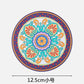 1/2/4pcs Mandala Pattern Creative Silicone Coaster Household Anti-scalding Mat Coffee Drink Coaster