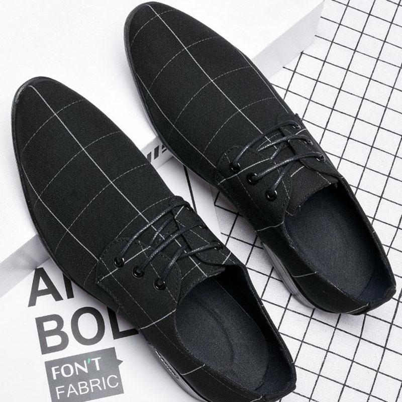Men's Cloth Face Versatile Men's Korean Version British Formal Wear Pointy Breathable Suit Casual Shoes