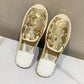 Baotou Half Slippers Female Summer Flat-bottomed Lazy One-step Outside Wear Net Red Sequin Fisherman Sandals and Slippers