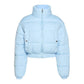 2021 New Women Parkas Thick Warm Winter Jackets Solid Black Blue Fashion Night Club Sexy Short Coats Crop Tops Turtleneck Casual Female Down Jacket N