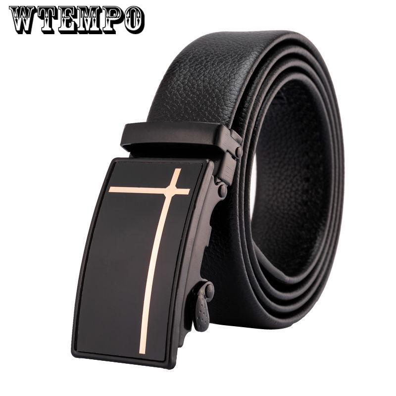 Men's Belts PU leather male luxury strap long belt for men designer belts men Black