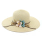 Hat Women Wide Brim Floppy Straw Sun Hat Sea Beach Foldable UV Protect Caps