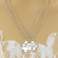 Best Friends Pendant Necklace Two-Piece Splicing Necklace Jewelry