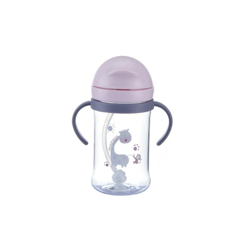 250/350ml Baby Feeding Cup with Straw Children Learn Feeding Drinking Bottle Kids Training Cup with Straw