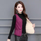 Autumn and Winter Down Cotton Vest Women Plus Velvet Light and Thin Slim Short Inner Wear Warm Inner Tank Top Can Be Mechanically Washed