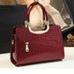 European and American Fashion Bow Leather Shoulder Messenger Handbag Middle-aged Ladies Bag