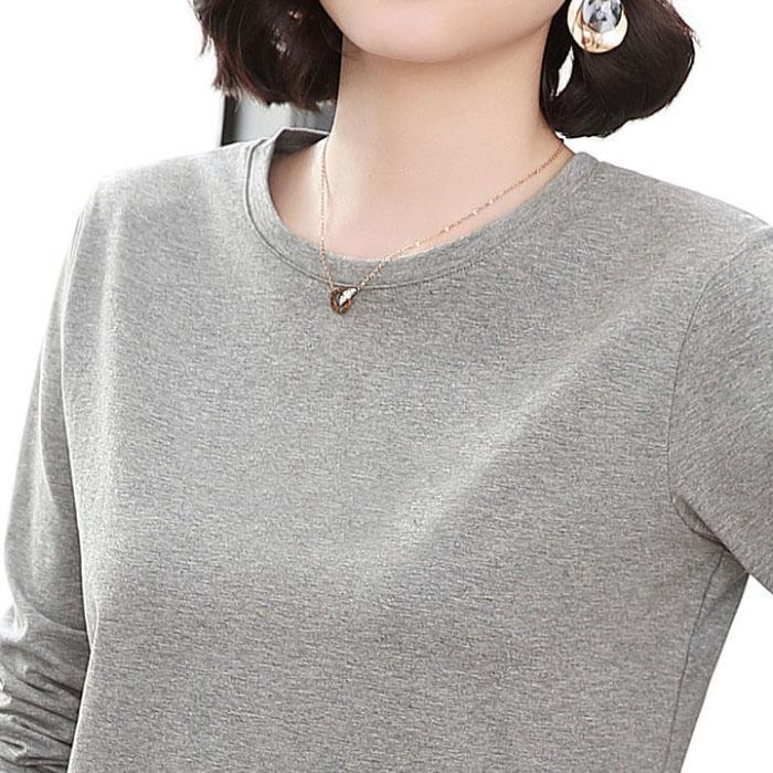 Women Long-sleeved Shirt Garland Print Shirt Casual Loose Pullover Boutique Cotton T-shirt Summer