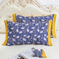 A Pair of Ice Silk Pillowcases Simple Patterned Style Summer Cute Tencel Cool Pillow Core Set Can Be Washed