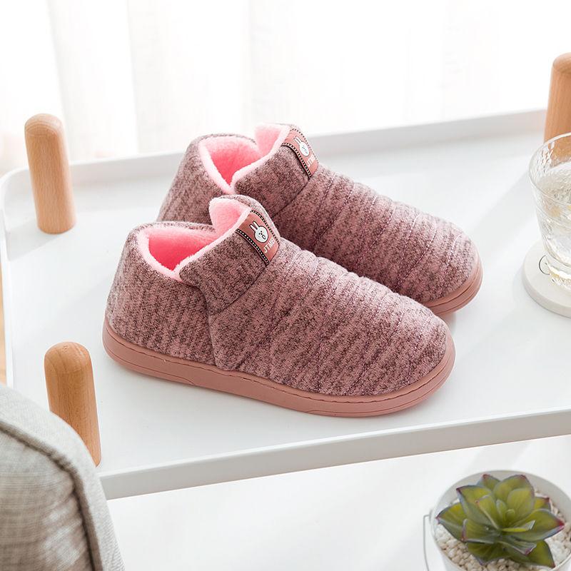 Winter Women's Slippers Home Women's Slippers Non-slip Soles Plush Slippers Indoor Cute Plush Slippers Soft Shoes