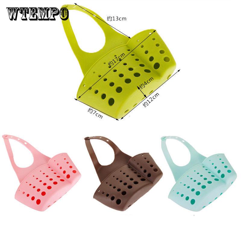 Brand Home Kitchen Portable Hanging Drain Basket Bag Bath Storage Tools Useful Sink Holder