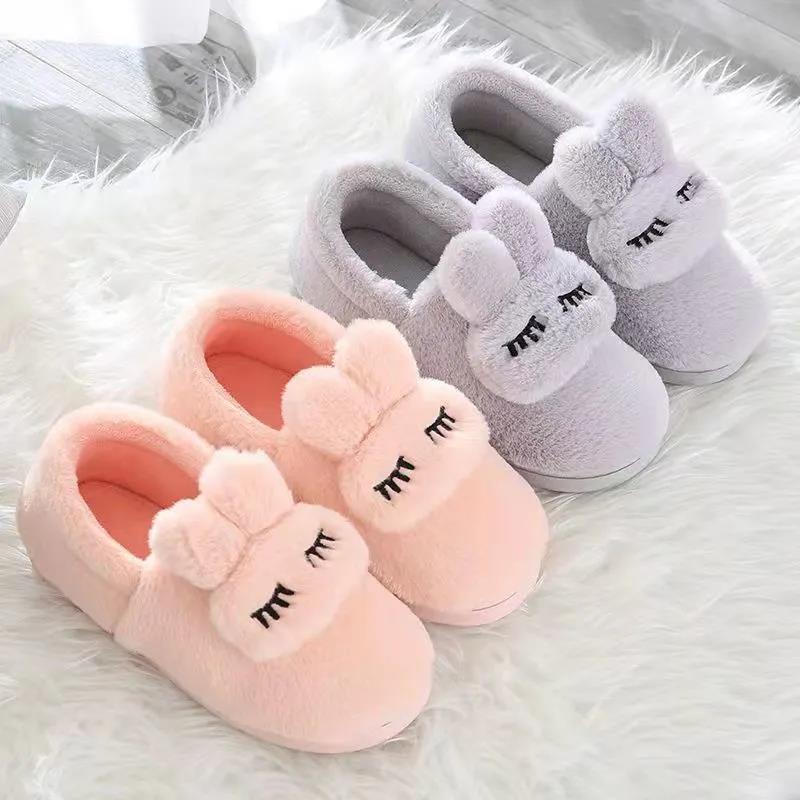 Cotton Slippers Women's Bag with Indoor Thick Bottom Cotton Shoes Slippers Household Autumn and Winter