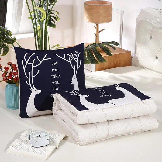 Cartoon Printing Pillow Two-in-one Variable Quilt Car Waist Pillow Home Sofa Pillow Relaxing Artifact