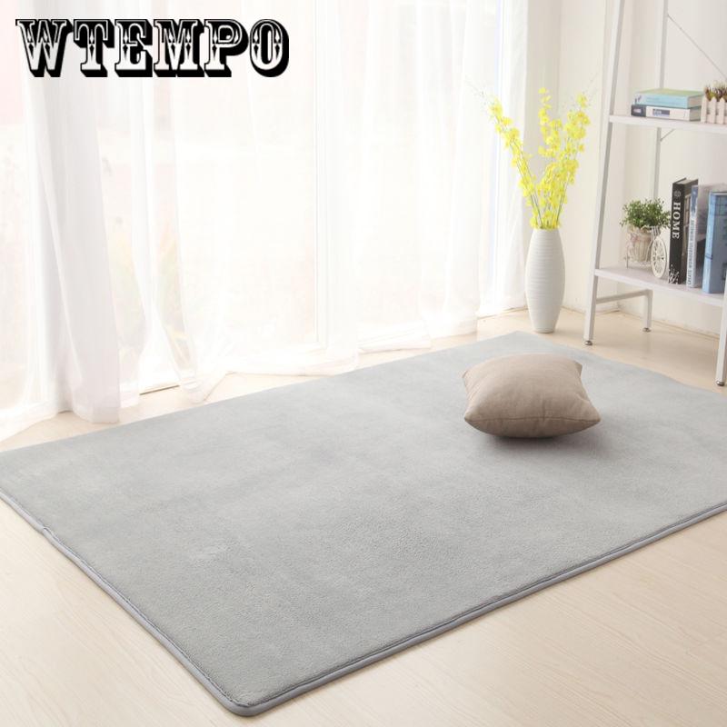 High-end Home Coral Velvet Carpet Bedroom Living Room Non-slip Blanket  Crawling Mat