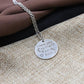 European and American English Alphabet Round Sweater Chain The Mon Back Pendant Necklace Jewelry