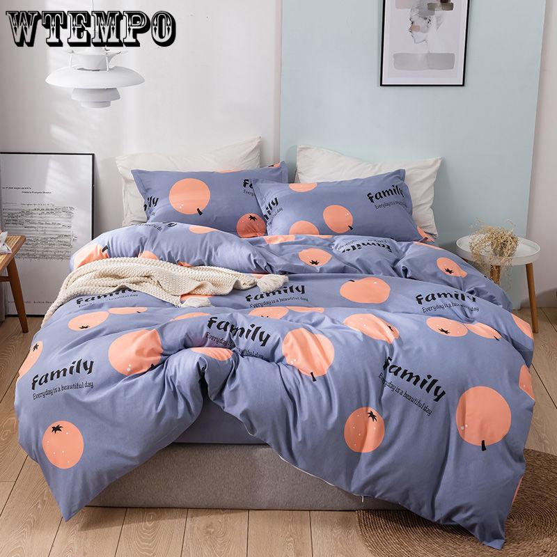 Spring Summer Design Bedding Sets Duvet Cover Flat Bed Sheet Pillowcase Pillowcover Linen Queen King Double Size