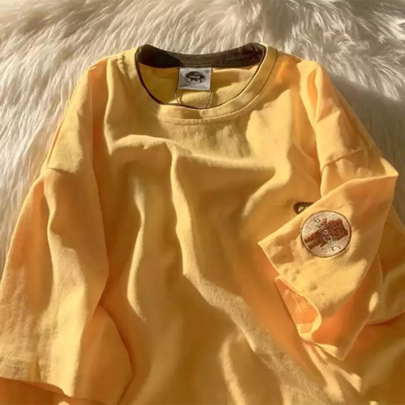Sweet Salt Short-sleeved Women's Fashion Design Sense Niche T-shirt Female Students Korean Version Loose Summer Cool Top