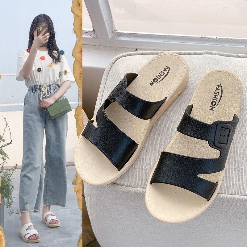 Women's Elastic Flat Sandals Ankle Strap Criss-Cross Open Toe Wide Strap Fashion Summer Shoes