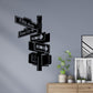 Creative Signpost Street Sign Wall Stickers Vinyl Art Decals Home Decoration For Living Room Bedroom