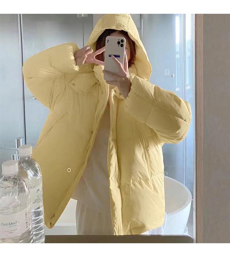 Cotton-padded Jacket Women's Detachable Hat Student New Loose Korean Style Cotton-padded Jacket Japanese Cute Little Thick Bread Jacket