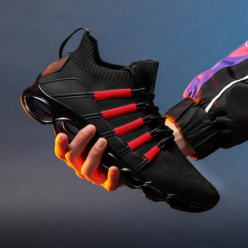 New Blade Shoes Fashion Sneaker Shoes for Men Comfortable Sports  Red Shoes Jogging Casual Shoes