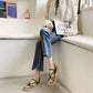 Two Wear Sandals and Slippers Women Summer Fashion Wear Wild Popular Non-slip Thick Bottom Beach Out of Society