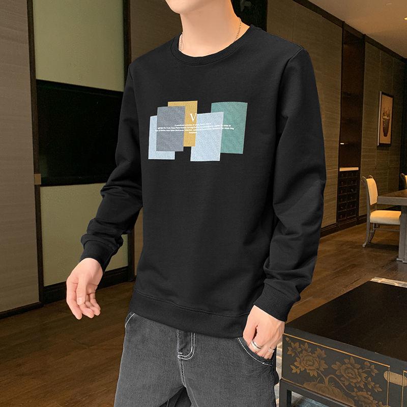 Spring and Autumn New Sweater Men's Long Sleeves Round Collar Pullover