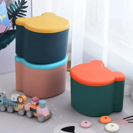 Children's Toy Storage Box Multi-function Stool Clothing Storage Box