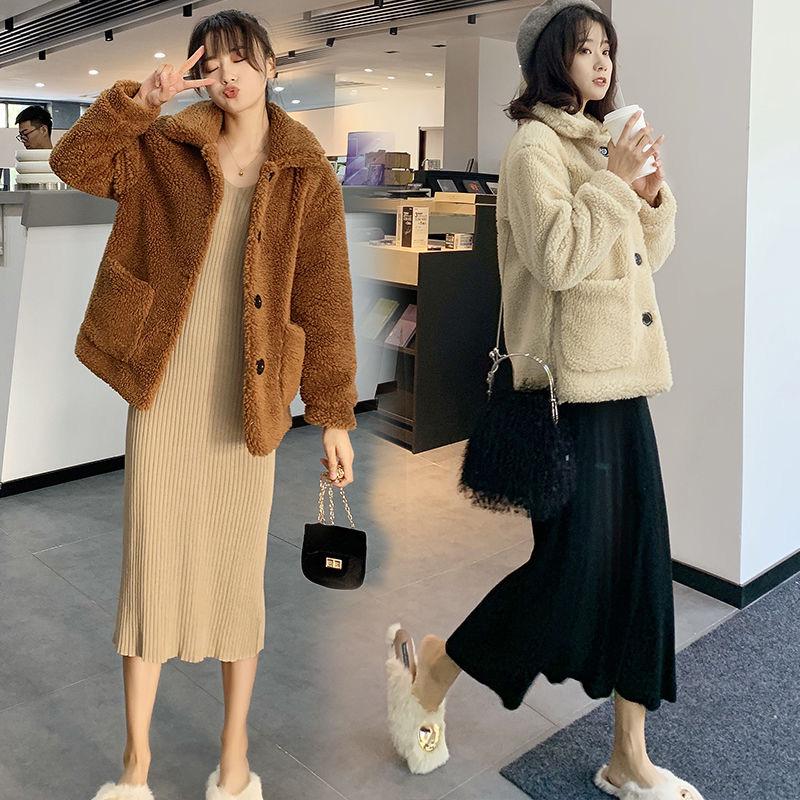 Winter Woman's Cotton Wool Coat Winter Cold warm Long sleeve fur jacket Trend Large size Fur coat