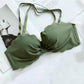Ladies Underwear Sweet Girl Bow Breathable Skin-friendly Comfortable Beautiful Back Gather No Steel Ring Seamless Bra