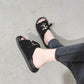 Roman Style Slippers Female Korean Version of The Society Wear Flat Sandals and Slippers Female Students All-match Summer Beach Shoes