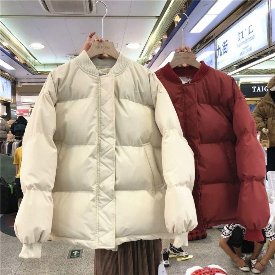 Winter Korean Version of The Trend of Warm Baseball Cotton Padded Jacket Women's Tide Ins Style Padded Jacket